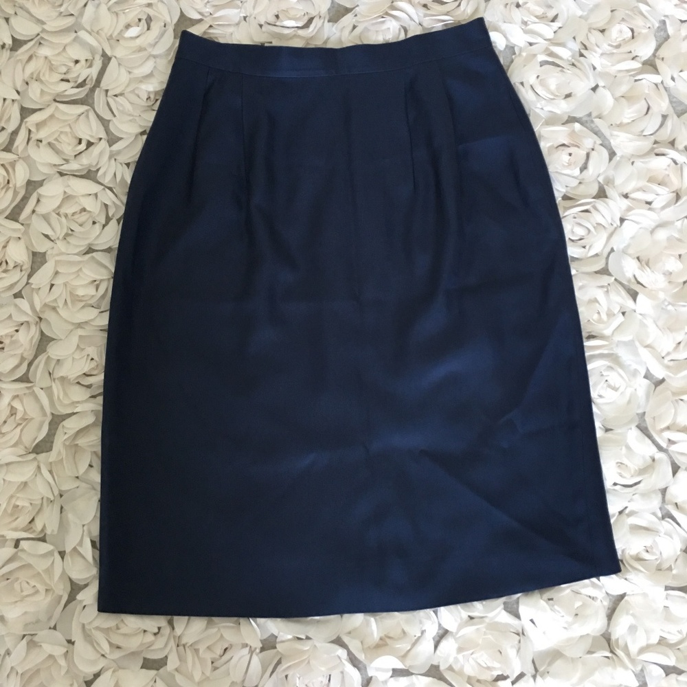 NWOT Lands End luxurious silk skirt